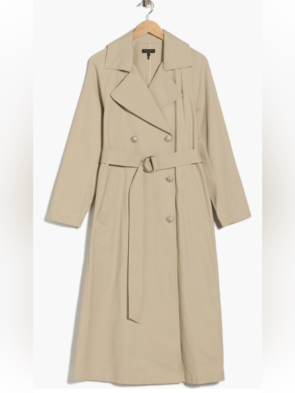 rag & bone Ginny Twill Trench Coat - Sandstone (XS) - Picture 4 of 10